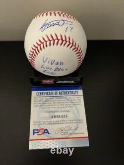 Vladimir Guerrero Jr SIGNED Official Major League Baseball PSA/DNA Coa Blue Jays