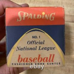 Vtg Unopened Warren Giles Spalding No. 1 Official National League Baseball