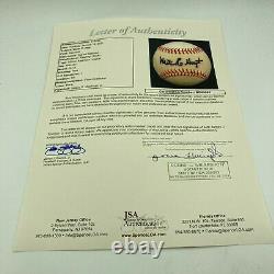 Waite Hoyt Single Signed Official American League Baseball JSA COA