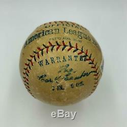 Walter Johnson Single Signed 1920's Official American League Baseball PSA DNA
