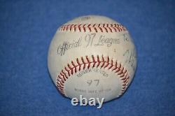 Warren Spahn Autographed Official League Baseball signed to Dick Dietz