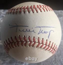 Willie Mays Autograph Signed Official National League Baseball Giants COA Clean