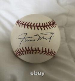 Willie Mays Autograph Signed Official National League Baseball Giants Clean