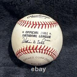 Willie Mays Autographed Giants Official National League Pregame Used Baseball