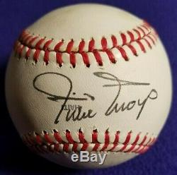 Willie Mays Autographed Official National League Feeney Baseball (beckett Coa)