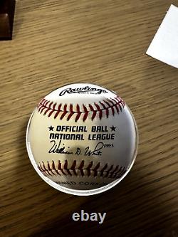 Willie Mays Giants Autographed Rawlings Costa Rica Official MLB League Baseball