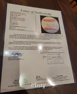 Willie Mays Giants Official National League Autographed Baseball Jsa Certified
