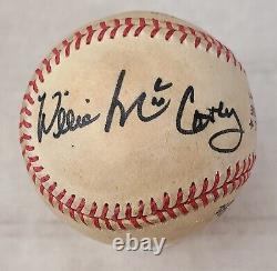 Willie Mays & Mccovey Signed Official National League Charles Feeney Baseball