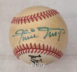 Willie Mays Mccovey Signed Official National League Charles Feeney Baseball Jsa
