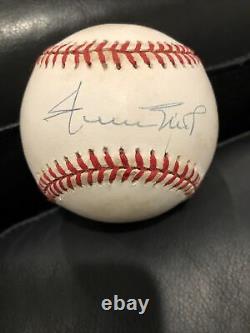 Willie Mays Signed Autographed Official National League Baseball JSA AUTHENTIC