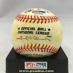 Willie Mays Signed Autographed Official National League Baseball Psa Dna #x90599