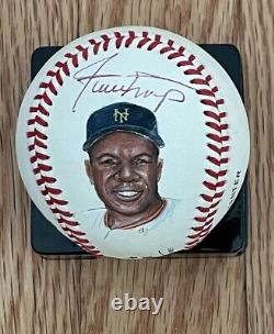 Willie Mays Signed Official National League Baseball Hand Painted JSA COA