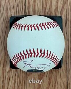 Willie Mays Signed Official National League Baseball Hand Painted JSA COA