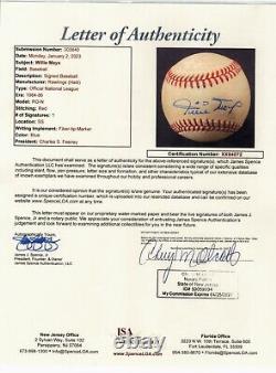 Willie Mays Signed Official National League Baseball JSA Authentication
