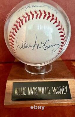 Willie Mays & Willie McCovey Signed Official NL League Baseball Auto Autographed