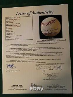 Willie Mays signed official National League baseball with JSA LOA