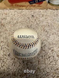 Wilson baseball official league 1920s rare sub standard stamp
