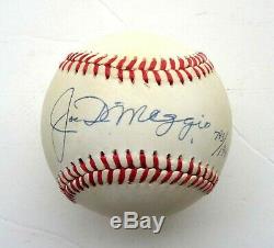 Yankees JOE DIMAGGIO signed Official American League Baseball withJSA LOA