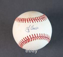 Yogi Berra, NY Yankees signed, Official American League baseball PSA/DNA