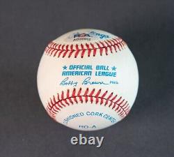 Yogi Berra, NY Yankees signed, Official American League baseball PSA/DNA