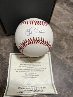 Yogi Berra Signed Official American League Baseball With COA